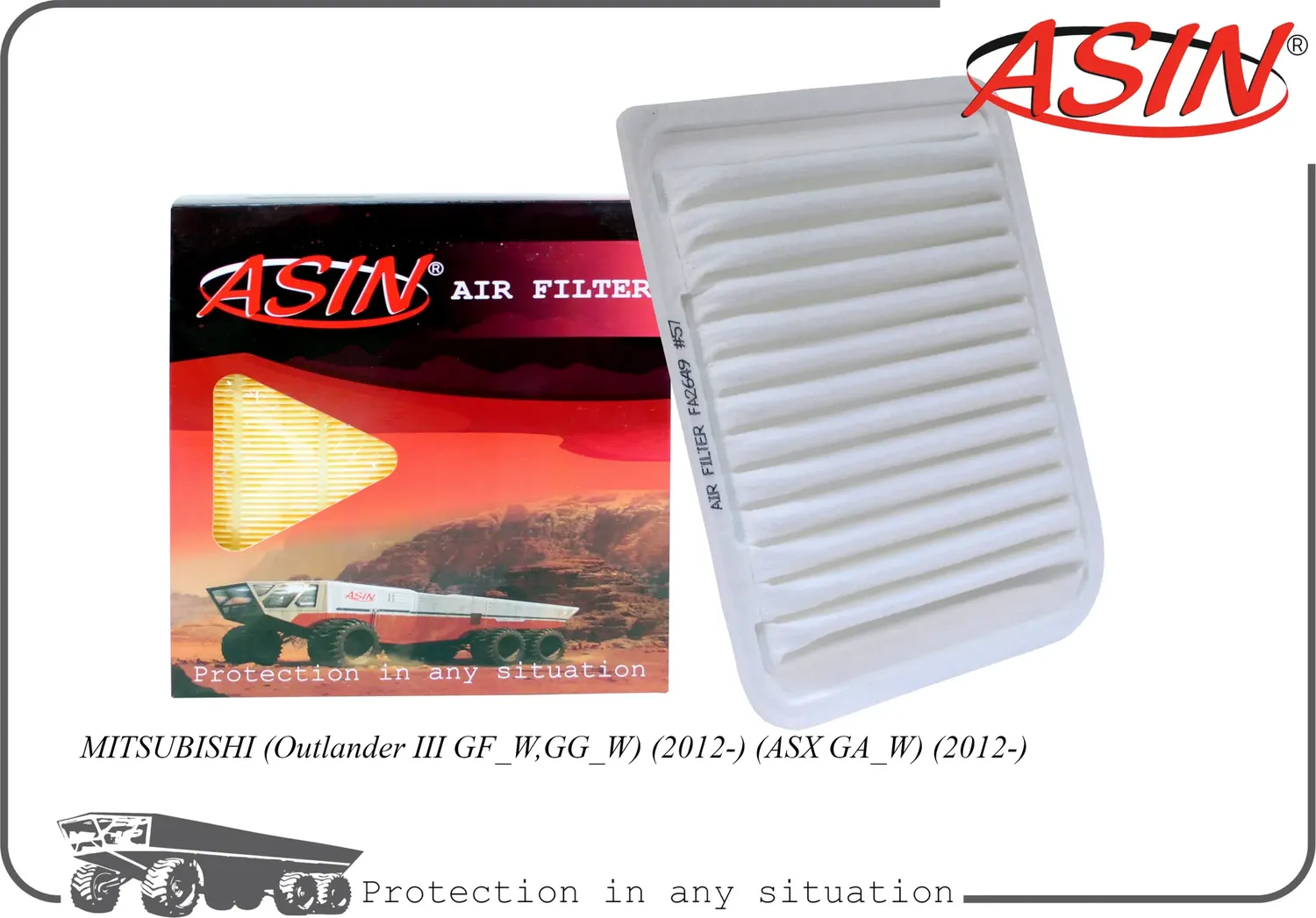 Фильтр воздушный (Asin). Артикул ASINFA2649