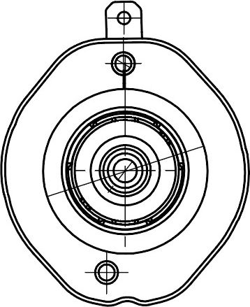 Опора амортизатора для а м Renault Megane I (95-) Scenic I (96-) (перед.) (с под (Trialli). Артикул SA0957