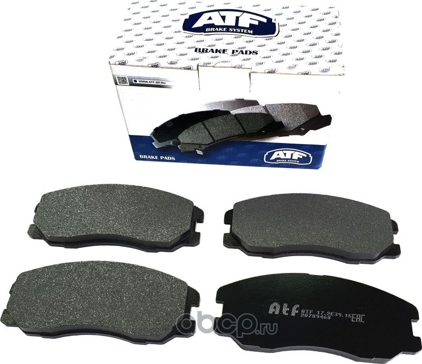 Колодки тормозные передние (100 140) (ATF) ATF. Артикул 172E3915