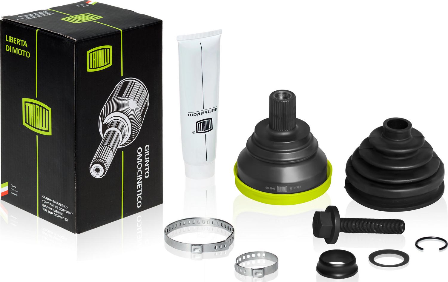 Шрус внутренний (граната) Trialli передний для Volkswagen Caddy III 2004-2015. Артикул GO 1805