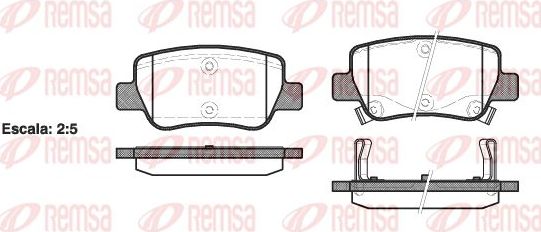 Тормозные колодки Remsa. Артикул 1403.02