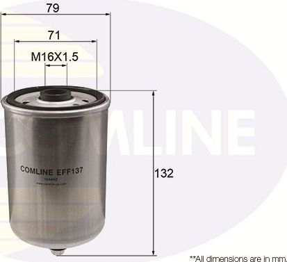 Топливный фильтр Comline. Артикул EFF137