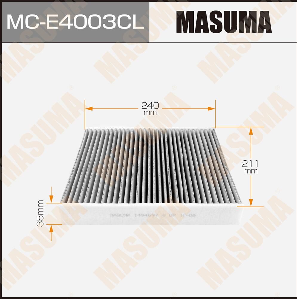 Салонный фильтр Masuma. Артикул MC-E4003CL