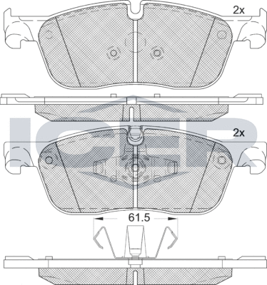 Тормозные колодки Icer. Артикул 182236
