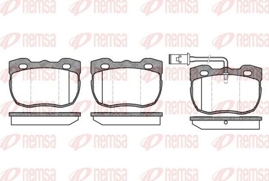 Тормозные колодки Remsa. Артикул 0267.11