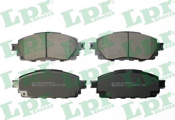 Тормозные колодки LPR. Артикул 05P2143