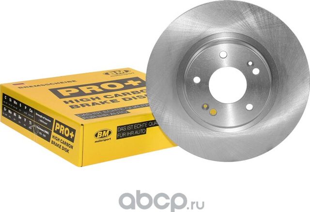 Диск тормозной высокоуглеродистый вентилируемый передний (BM). Артикул WIP0020