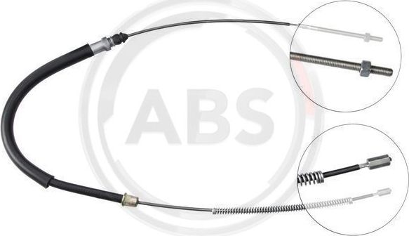 Трос ручника (тросик ручного тормоза) ABS задний левый для Peugeot 405 1987-1997. Артикул K12207