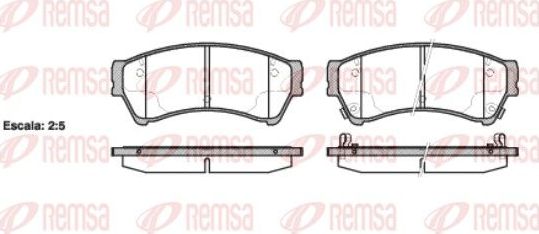 Тормозные колодки Remsa передние для Mazda 6 II (GH) 2007-2013. Артикул 1196.02