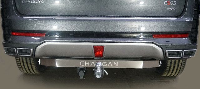 Фаркоп ТСС оцинкованный под американский квадрат для Changan CS95 2.0L 4WD 2024-2026. Артикул TCU00421