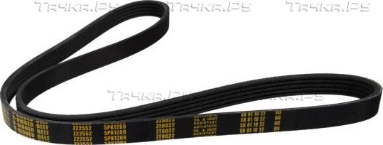 Приводной ремень поликлиновой Zentparts для Renault Modus I 2004-2012. Артикул Z22552