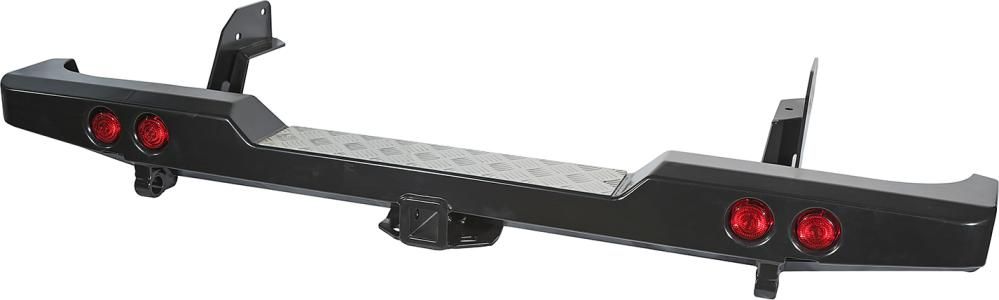 Бампер силовой РИФ задний с квадратом под фаркоп и фонарями для Mazda B2500 1999-2006. Артикул RIFBT5-20150