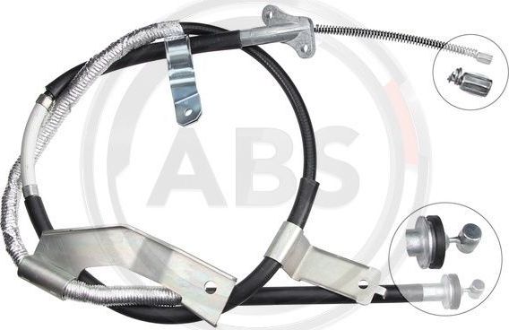 Трос ручника (тросик ручного тормоза) ABS задний правый для Opel Frontera B 1998-2004. Артикул K17098