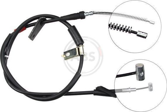 Трос ручника (тросик ручного тормоза) ABS задний левый для Suzuki Ignis II (HR) 2003-2008. Артикул K18817