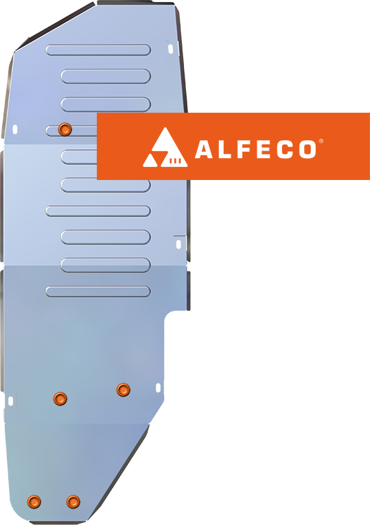 Защита алюминиевая Alfeco (4 мм) для топливного бака Ford Ranger Raptor 2024-2026. Артикул ALF.07.48 AL4