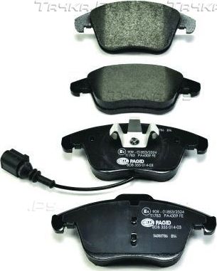 Тормозные колодки Hella передние для Audi Q3 I (8U) 2011-2018. Артикул 8DB 355 014-031