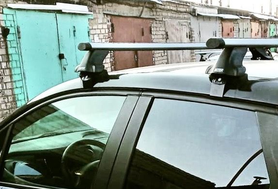 Багажник INTER на гладкую крышу для Renault Kaptur 2016-2026 (Аэродинамические дуги). Артикул 8827-1005