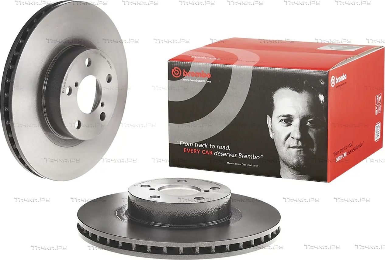 Тормозной диск Brembo UV Coated передний для Subaru Outback II 2000-2003. Артикул 09.5674.21