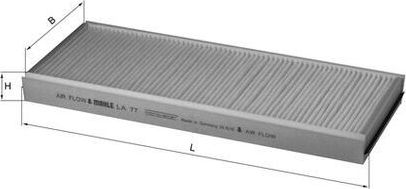 Салонный фильтр Mahle для Mazda 121 III 1996-2003. Артикул LA 77