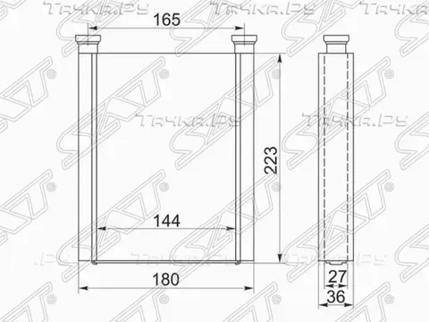 Радиатор отопителя салона TOYOTA COROLLASPACIO Z (SAT). Артикул STTY283950