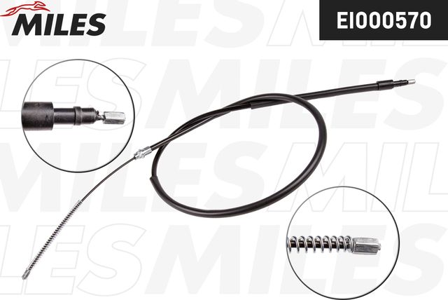 Трос ручника (тросик ручного тормоза) Miles задний правый для Peugeot 306 1993-2002. Артикул EI000570