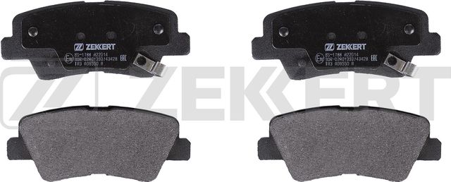 Тормозные колодки Zekkert задние для SsangYong Actyon II 2012-2026. Артикул BS-1788