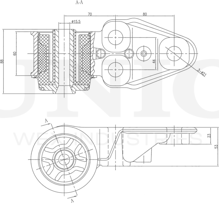Сайлентблок балки (Unio). Артикул RMP-20023