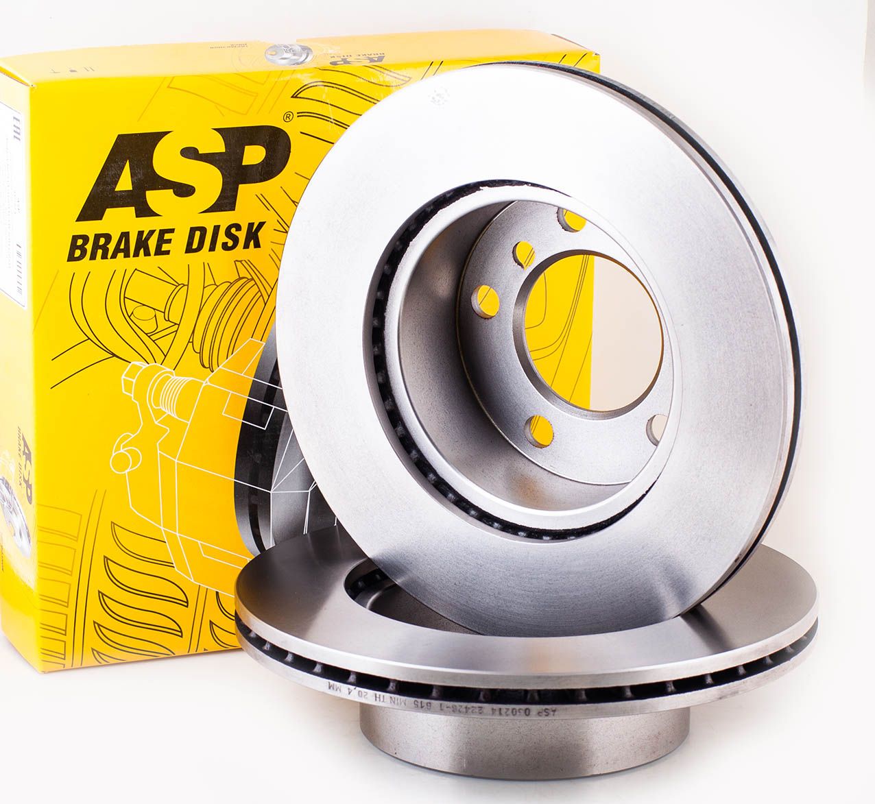 Тормоз. диск BMW 1(E81/F20) 1.6/1.8L,1.6D/1.8D 05- передн., вентилир. (ASP). Артикул 030214