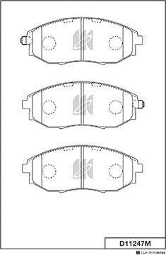 Тормозные колодки MK Kashiyama. Артикул D11247M
