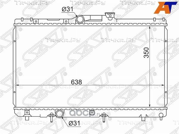 Радиатор TOYOTA COROLLASPRINTERCARIBLEVINTRUEN (SAT). Артикул TY0001110