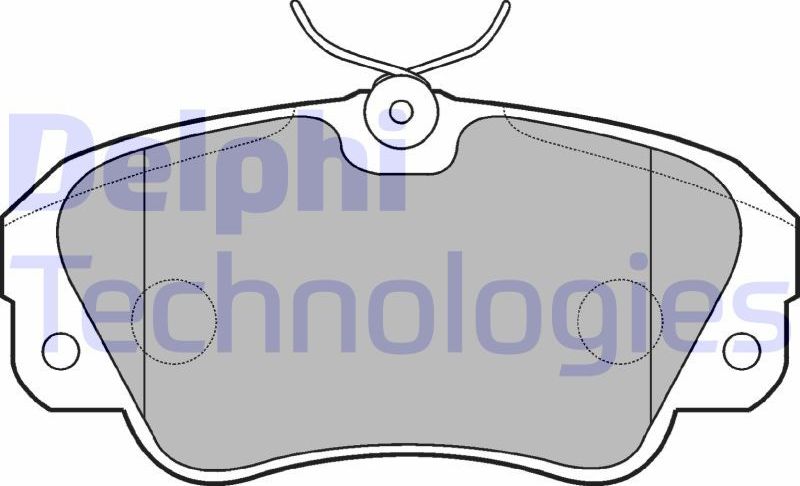 Тормозные колодки Delphi (Low-Metallic). Артикул LP848