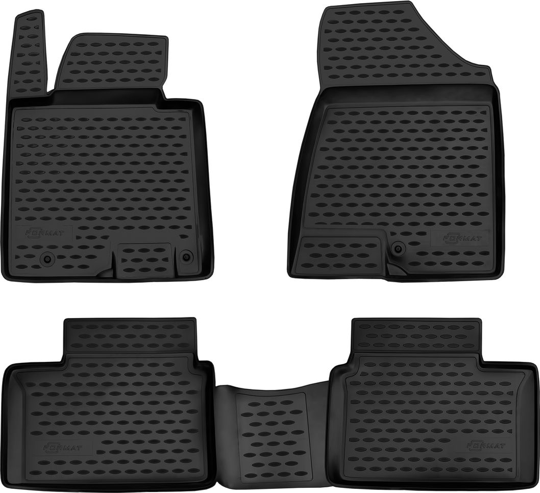 Коврики Format c повышенной износостойкостью для салона Kia Ceed II 2012-2018. Артикул FORMAT.25.43.210