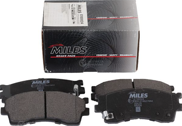 Тормозные колодки Miles (Semi-Metallic). Артикул E100024