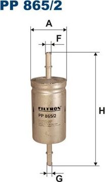 Топливный фильтр Filtron для Ford Focus I 1998-2004. Артикул PP 865/2