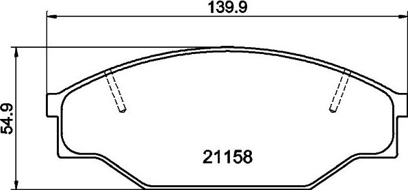Тормозные колодки Nisshinbo. Артикул NP1025