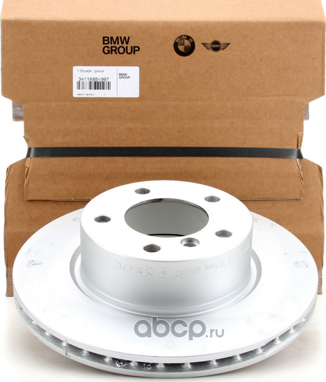 Тормозной диск BMW (OEM) передний для BMW 1 I (E81/E82/E87/E88) 2004-2012. Артикул 34116854997