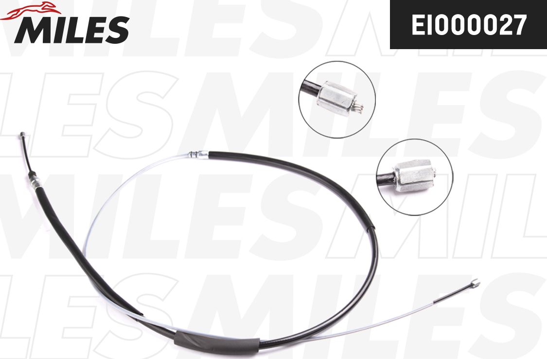 Трос ручника (тросик ручного тормоза) Miles. Артикул EI000027