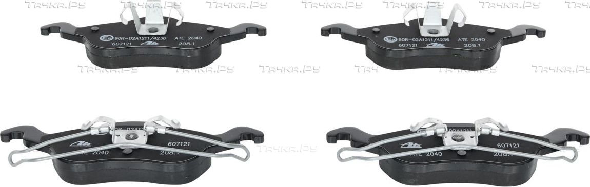 Тормозные колодки ATE передние для Ford Focus I 1998-2004. Артикул 13.0460-7121.2