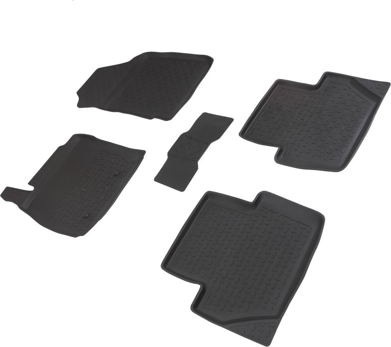 Коврики резиновые Seintex с высоким бортиком для салона Ford Ecosport рестайлинг 2017-2026. Артикул 90164