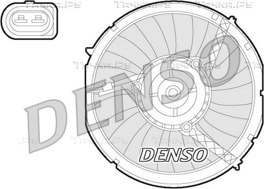 Вентилятор радиатора двигателя Denso. Артикул DER02003