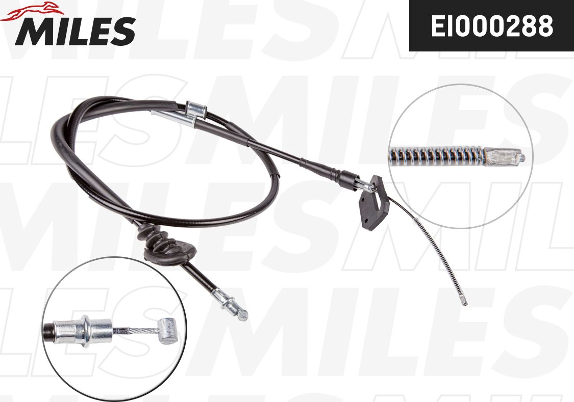 Трос ручника (тросик ручного тормоза) Miles. Артикул EI000288