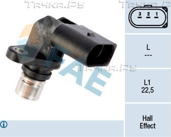 Датчик положения распредвала FAE для Volkswagen Passat B5 1996-2005. Артикул 79209