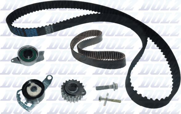 Ремень ГРМ с роликами (комплект) Dolz для Ford Escort V 1993-2001. Артикул SKD029