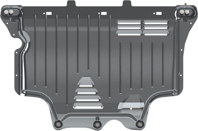 Защита алюминиевая Шериф (3 мм) для картера и КПП Volkswagen Tiguan II 2017-2026. Артикул 26.3493 V4