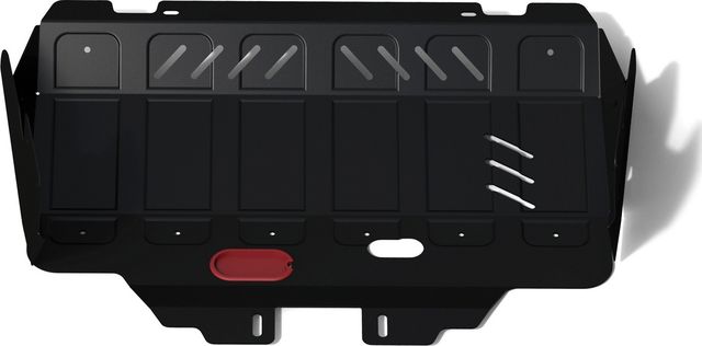 Защита АвтоБРОНЯ для картера (увеличенная) Subaru Forester IV 2012-2018. Артикул 111.05423.1