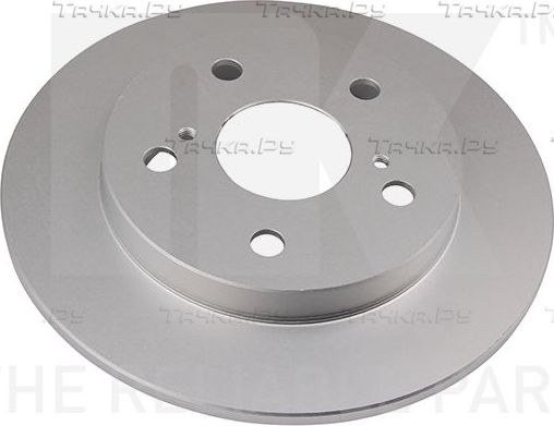 Тормозной диск NK задний для Toyota Corolla E140, E150 2006-2014. Артикул 3145124