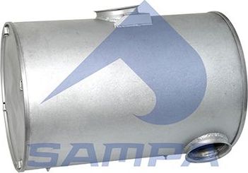 Глушитель (задняя часть) Sampa для Volvo  FMX 1998-2005. Артикул 031.390