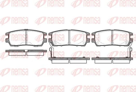 Тормозные колодки Remsa. Артикул 0405.02