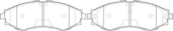 Тормозные колодки FIT передние для UZ-Daewoo Gentra 2013-2024. Артикул FP0797