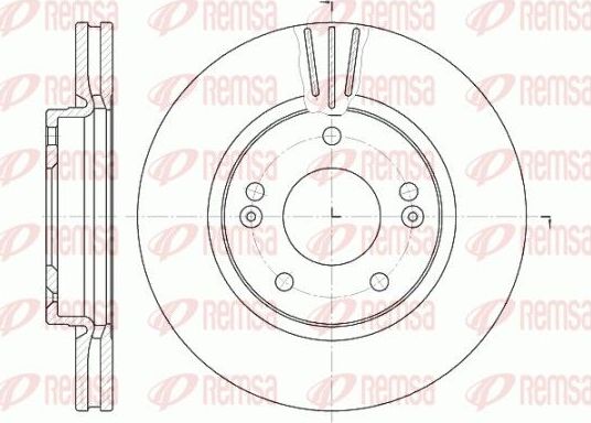 Тормозной диск Remsa. Артикул 6667.10